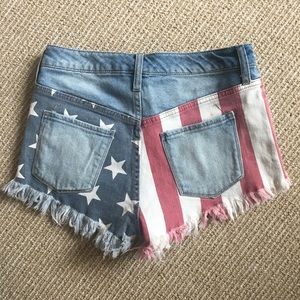 Stars & Stripes Jean Shorts!!!! Size 2/26